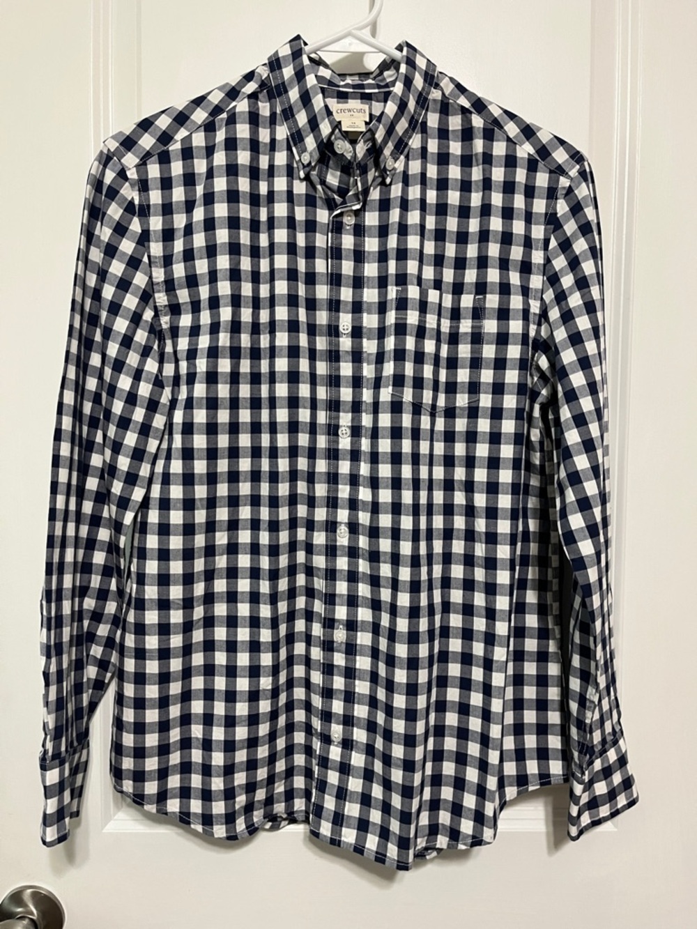 Crewcuts Long Sleeve Flex Patterned Washed Shirt Sz 14
